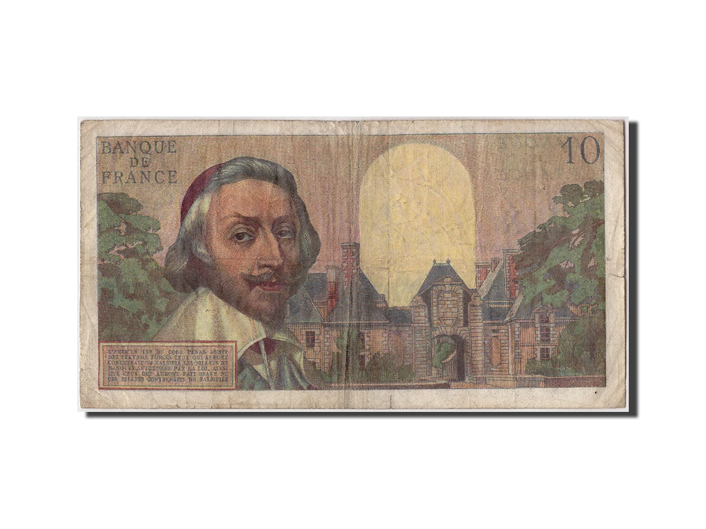 France, 10 Nouveaux Francs, 10 NF 1959-1963 ''Richelieu'', 1960, KM:142a, 196...