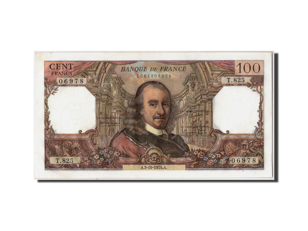 France, 100 Francs, 100 F 1964-1979 ''Corneille'', 1974, KM:149d, 1974-10-03,...