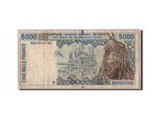 West African States, Mali, 5000 Francs, (19)98, KM:413Df, Undated, VF(20-25)
