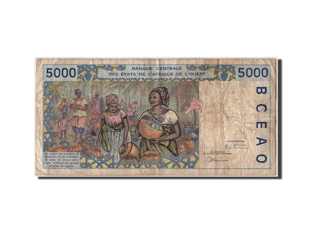 West African States, Mali, 5000 Francs, (19)98, KM:413Df, Undated, VF(20-25)