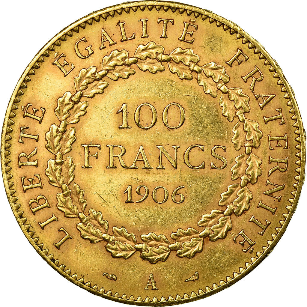Coin, France, Génie, 100 Francs, 1906, Paris, AU(50-53), Gold, Gadoury:1137