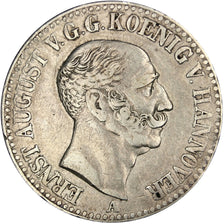 GERMAN STATES, Thaler, 1842, Clausthal, KM #197.1, EF(40-45), Silver, 22.15