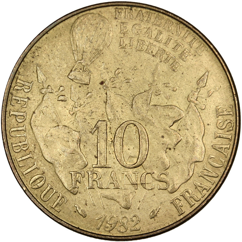 Coin, France, Gambetta, 10 Francs, 1982, AU(55-58), Nickel-Bronze, Gadoury:815