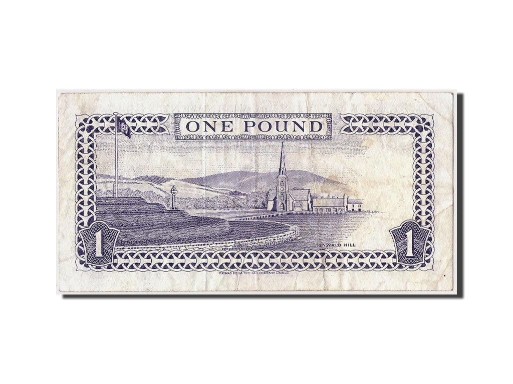 Isle of Man, 1 Pound, Undated, KM:40b, Undated, VF(20-25)
