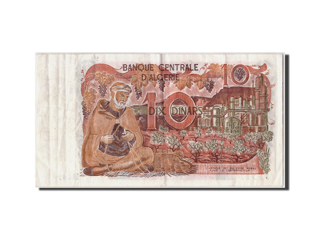 Algeria, 10 Dinars, 1970, KM:127a, 1970-11-01, MB+
