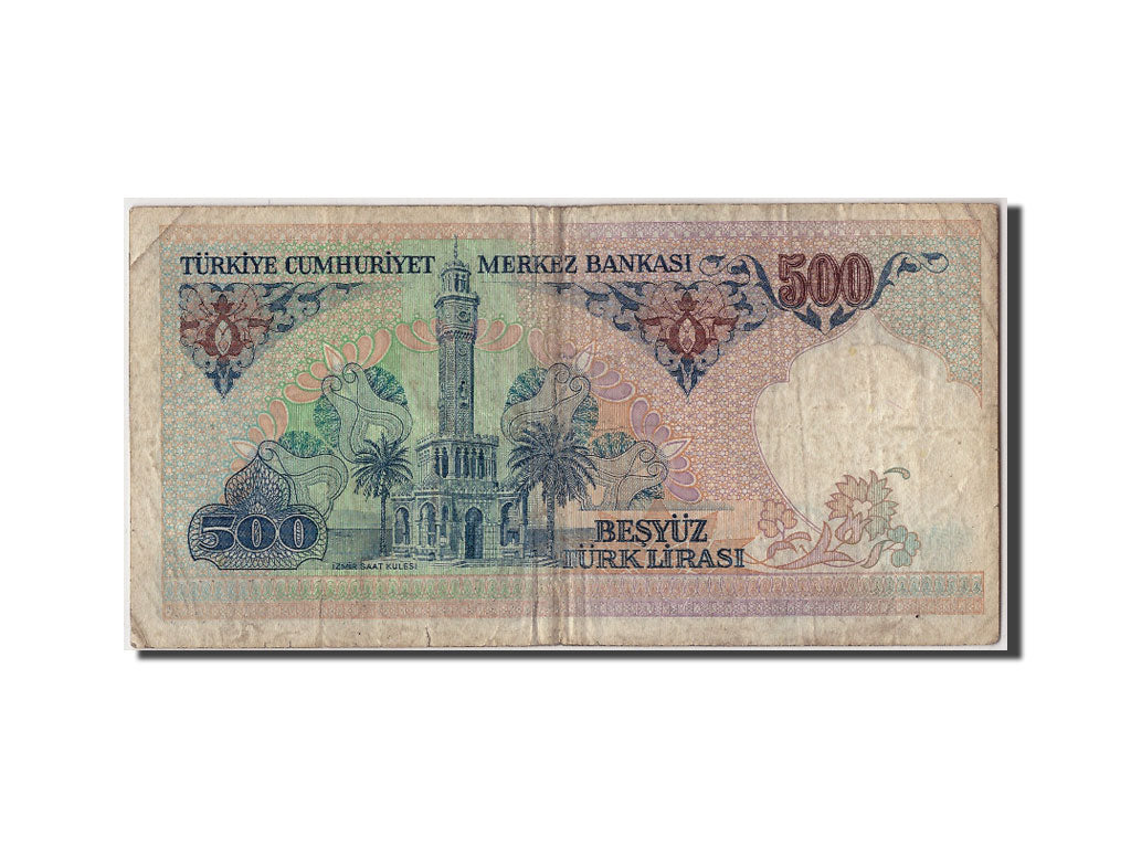 Banknote, Turkey, 500 Lira, L.1970 (1983), Undated, KM:195, VF(20-25)