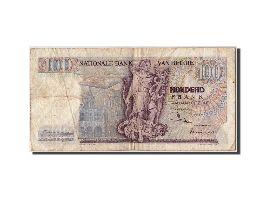 Banknote, Belgium, 100 Francs, 1971, 1971-05-21, KM:134b, VF(20-25)