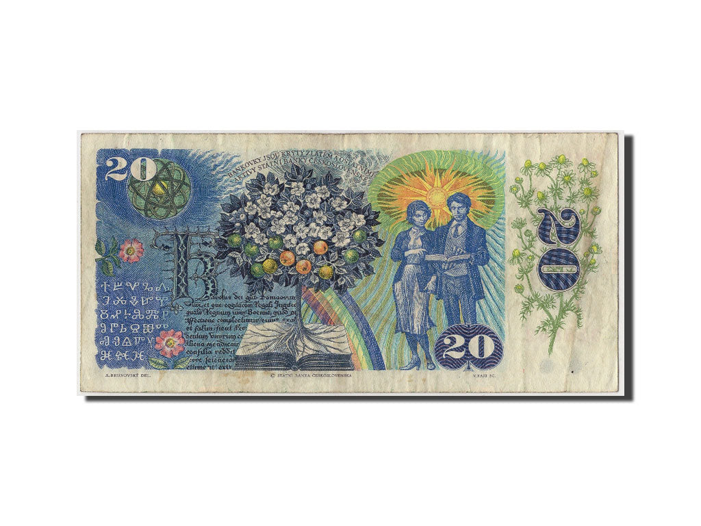 Banknote, Czechoslovakia, 20 Korun, 1988, Undated, KM:95, VF(20-25)