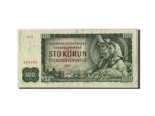 Geldschein, Tschechoslowakei, 100 Korun, 1961, Undated, KM:91c, S+