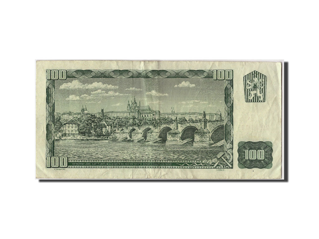 Banconote, Cecoslovacchia, 100 Korun, 1961, KM:91c, Undated, MB+