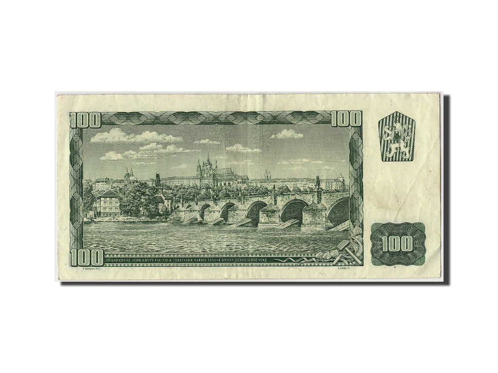 Banconote, Cecoslovacchia, 100 Korun, 1961, KM:91c, Undated, MB+