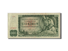 Banconote, Cecoslovacchia, 100 Korun, 1961, KM:91b, Undated, MB+