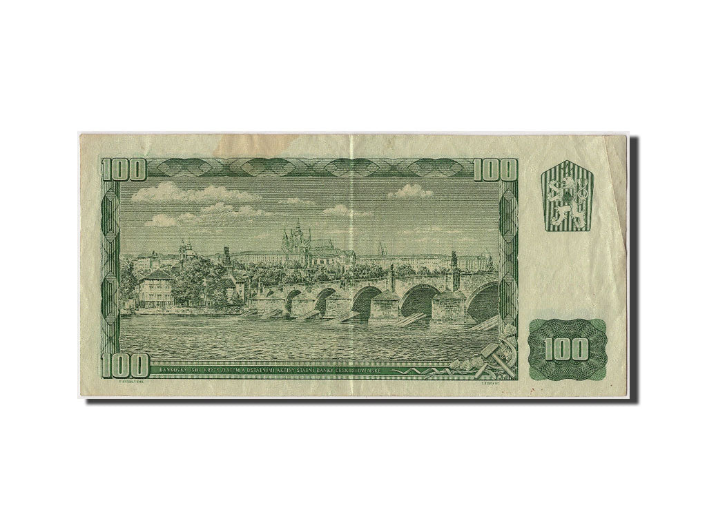 Banconote, Cecoslovacchia, 100 Korun, 1961, KM:91b, Undated, MB+