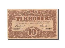 Dänemark, 10 Kroner, 1937, Undated, KM:31a, EF(40-45)