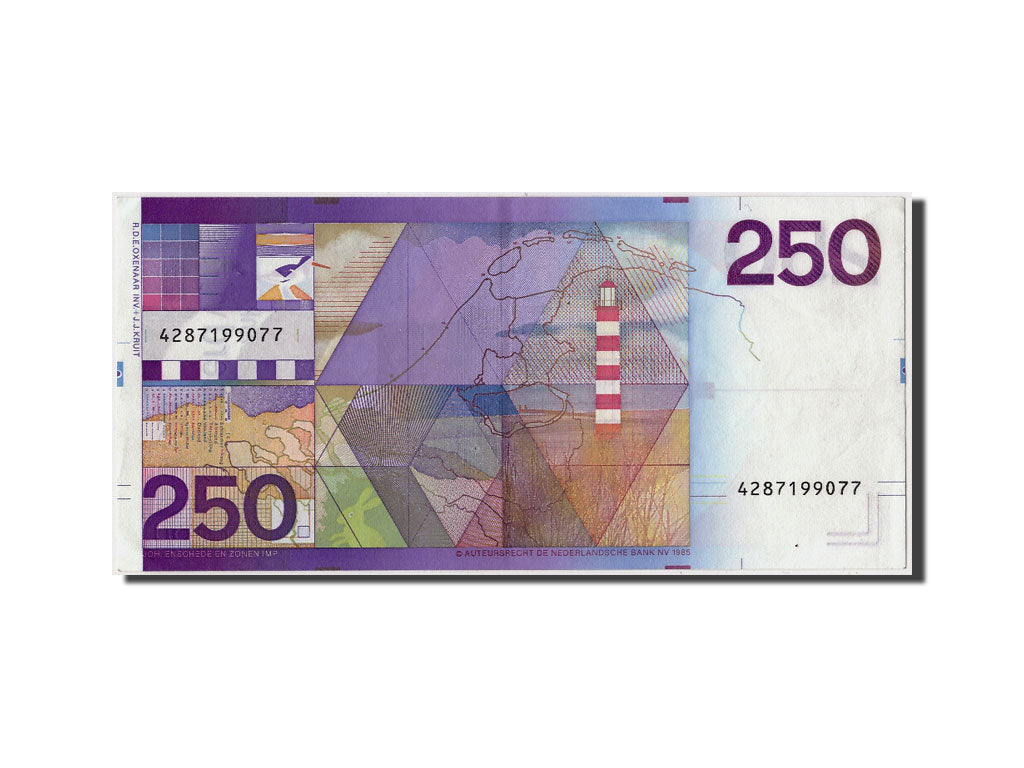 Netherlands, 250 Gulden, 1985, KM:98a, 1985-07-25, AU(55-58)