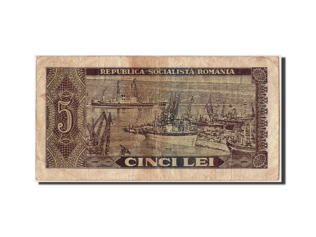 Romania, 5 Lei, 1966, KM:93a, Undated, MB