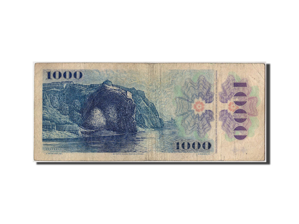Cecoslovacchia, 1000 Korun, 1985, KM:98, Undated, MB