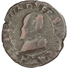 FRANCE, Double Denarius, Dole, VF(20-25), Copper, 2.01