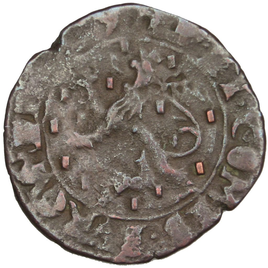 FRANCE, Double Denarius, Dole, VF(20-25), Copper, 2.01