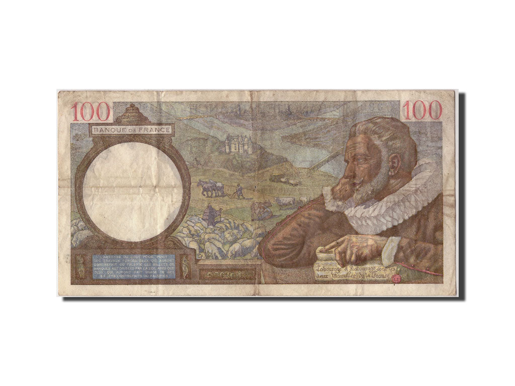Banknote, France, 100 Francs, 100 F 1939-1942 ''Sully'', 1941, 1941-03-13