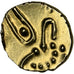 India, Fanam, KM #23, MS(63), Gold, 0.40