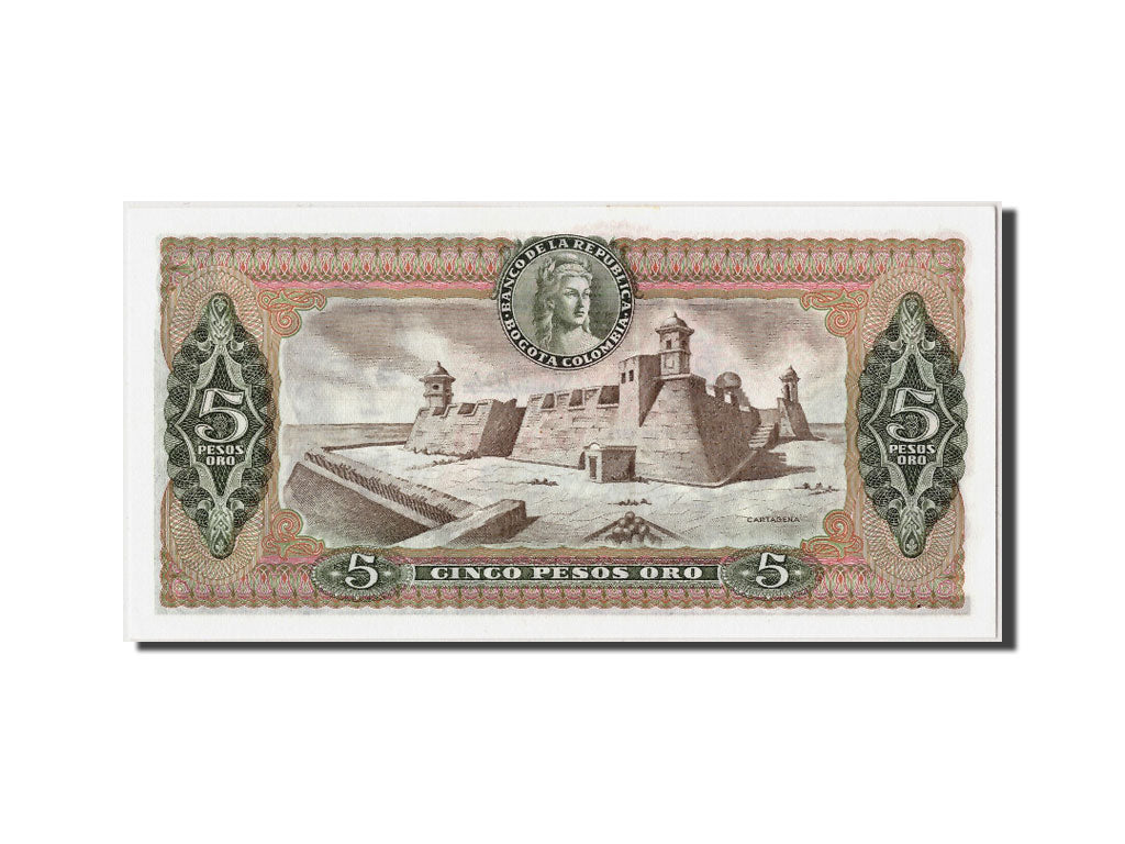 Colombia, 5 Pesos Oro, 1979, 1979-04-01, KM:406f, UNC(65-70)