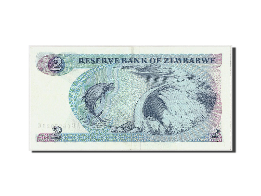 Zimbabwe, 2 Dollars, 1994, KM:1c, Undated, BB+