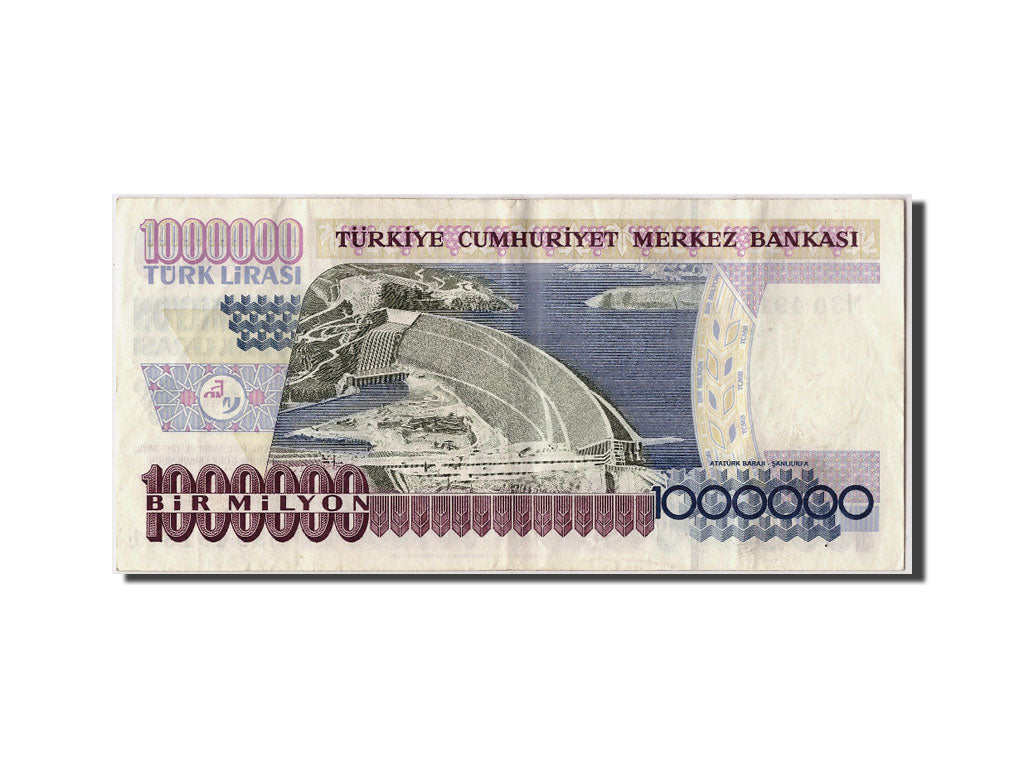 Banknote, Turkey, 1,000,000 Lira, L.1970 (2002), Undated, KM:213, AU(50-53)