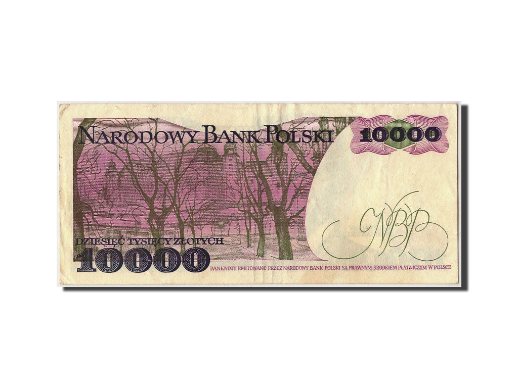 Poland, 10,000 Zlotych, 1987, KM:151a, 1987-02-01, AU(50-53)
