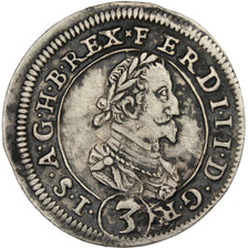 AUSTRIA, 3 Kreuzer, 1626, Graz, KM #493, AU(50-53), Silver, 1.99