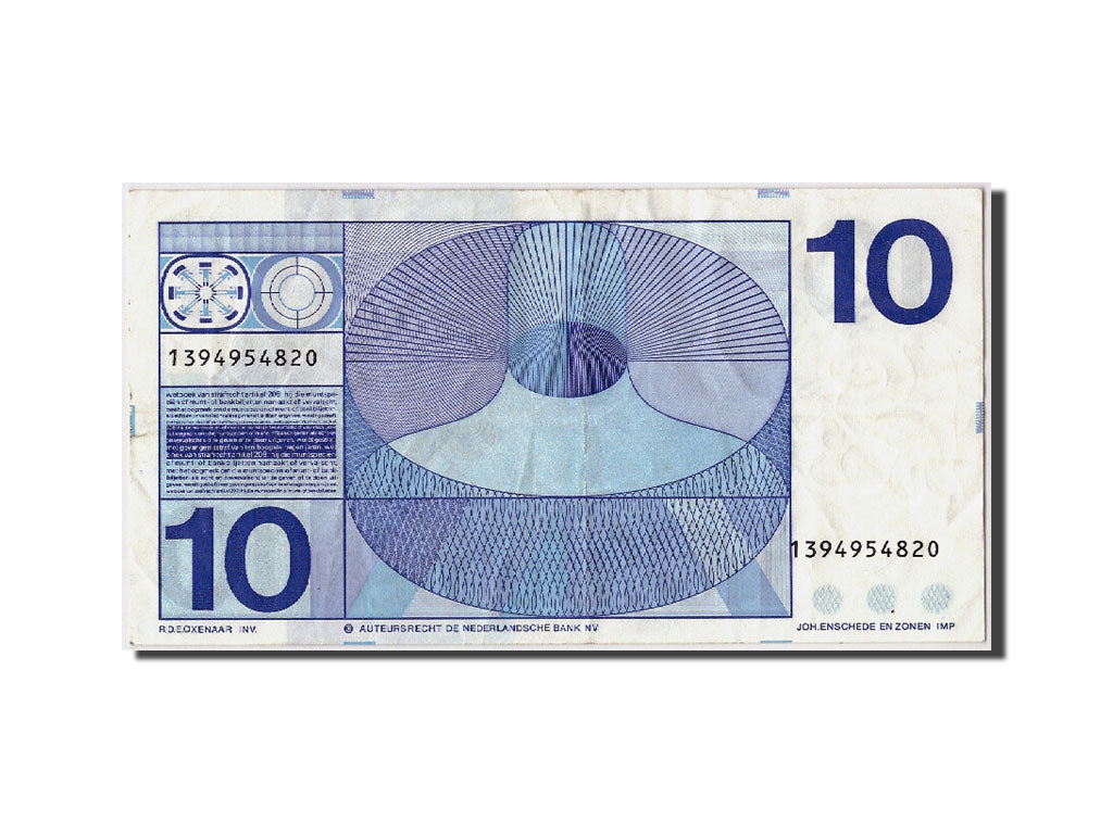 Niederlande, 10 Gulden, 1968, KM:91b, 1968-04-25, VF(30-35)