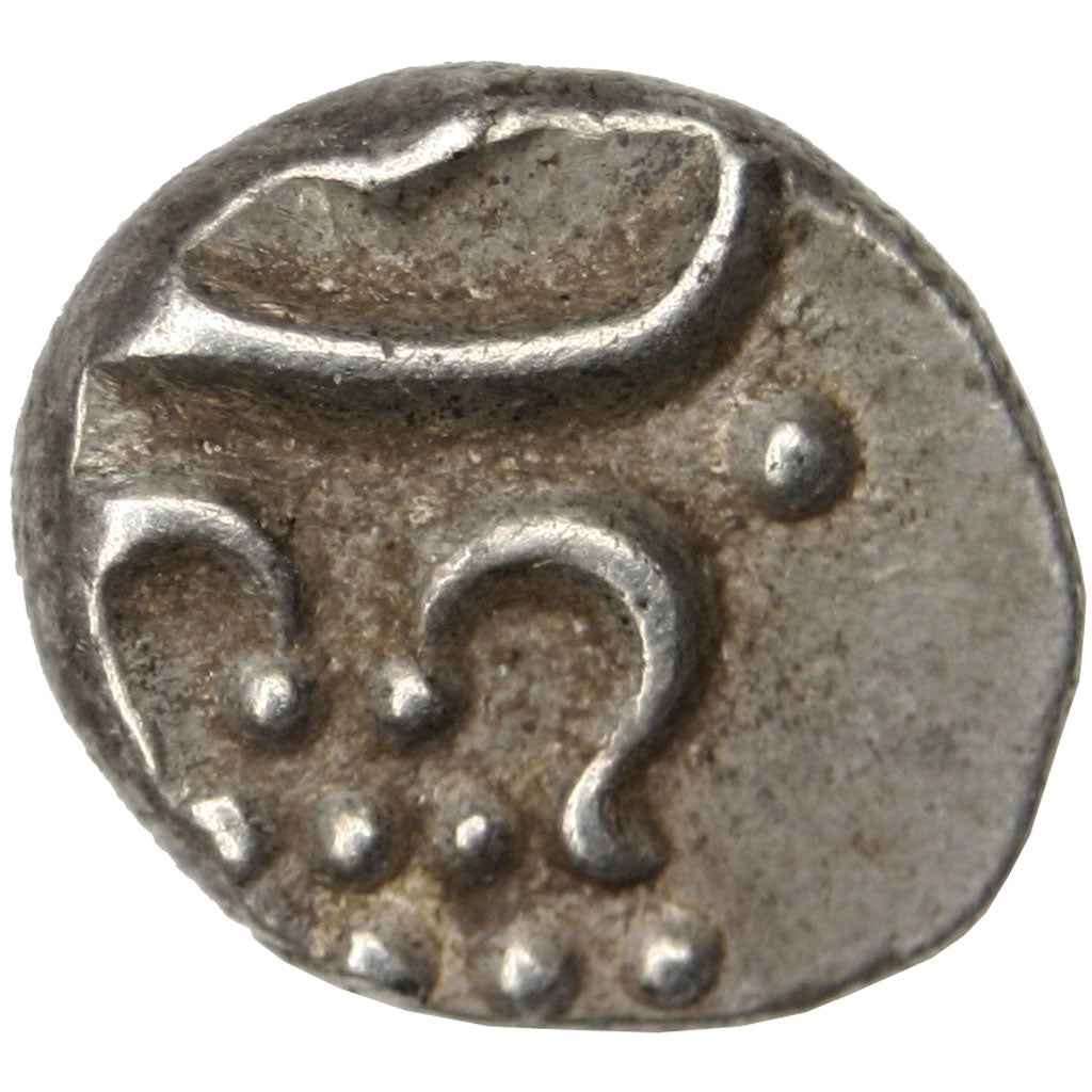 India, Chuckram, KM #1, MS(63), Silver, 0.38