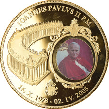 Vatican, Medal, Le Pape Jean-Paul II, 2011, MS(65-70), Copper Gilt