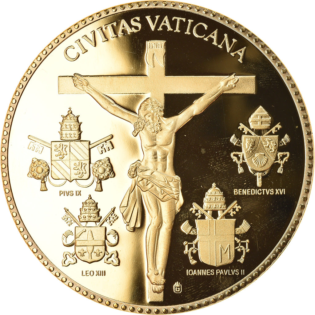 Vatican, Medal, Le Pape Jean-Paul II, 2011, MS(65-70), Copper Gilt