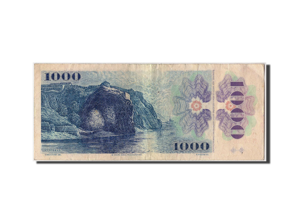 Banknote, Czechoslovakia, 1000 Korun, 1985, Undated, KM:98, VF(30-35)