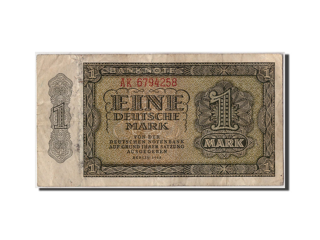 Germania - Repubblica Democratica, 1 Deutsche Mark, 1948, KM:9b, Undated, MB