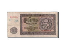 Banconote, Germania - Repubblica Democratica, 5 Deutsche Mark, 1955, KM:17