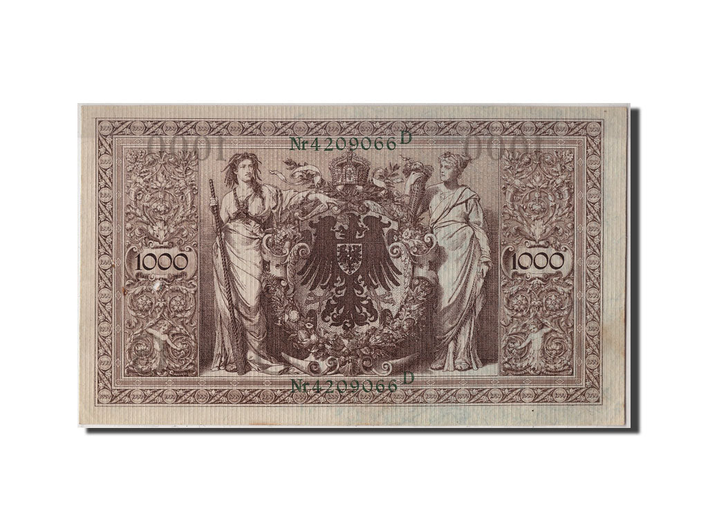 Germania, 1000 Mark, 1910, KM:45b, 1910-04-21, BB+