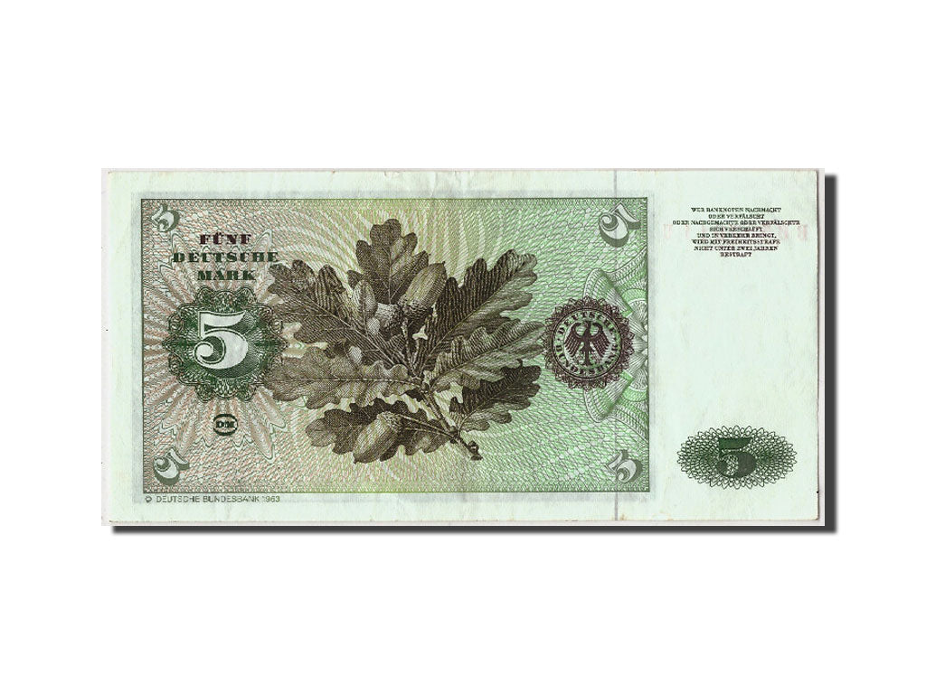 GERMANY - FEDERAL REPUBLIC, 5 Deutsche Mark, 1980, KM:30b, 1980-01-02, AU(50-53)
