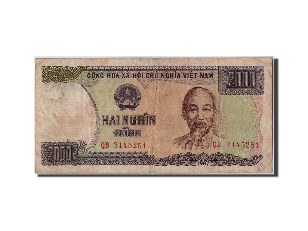 Vietnam, 2000 Dông, 1987, KM:103a, Undated, BB
