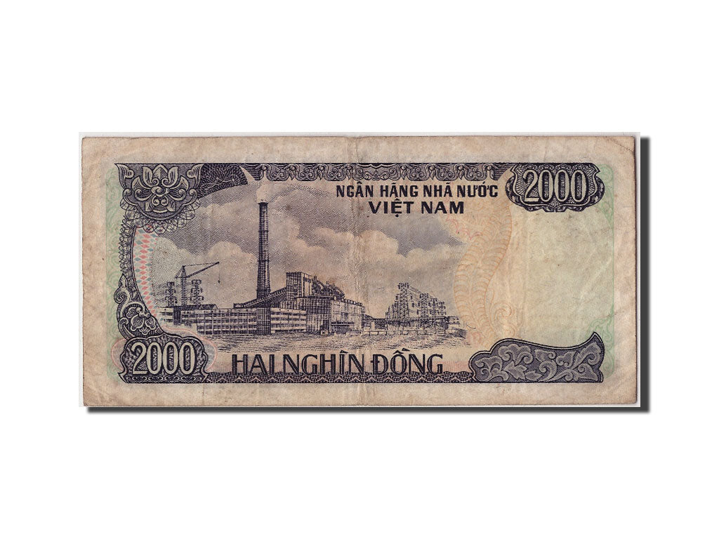 Vietnam, 2000 Dông, 1987, KM:103a, Undated, BB