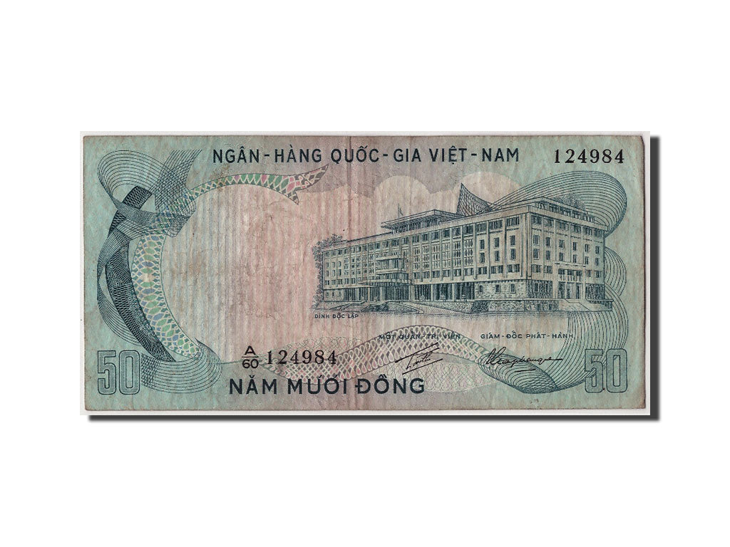 Banknote, South Viet Nam, 50 D<ox>ng, Undated (1972), Undated, KM:30a, VF(20-25)
