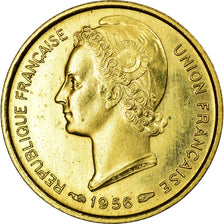 Coin, Togo, 5 Francs, 1956, Paris, MS(63), Aluminum-Bronze, Lecompte:23