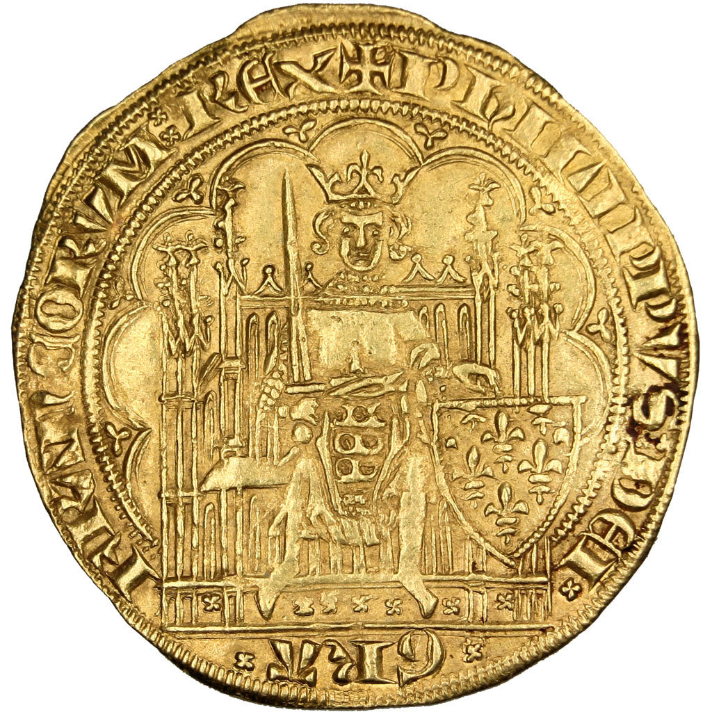 FRANCE, Ecu d'or, AU(55-58), Gold, Duplessy #249var, 4.52