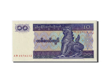 Banknote, Myanmar, 10 Kyats, Undated (1996), Undated, KM:71b, UNC(65-70)