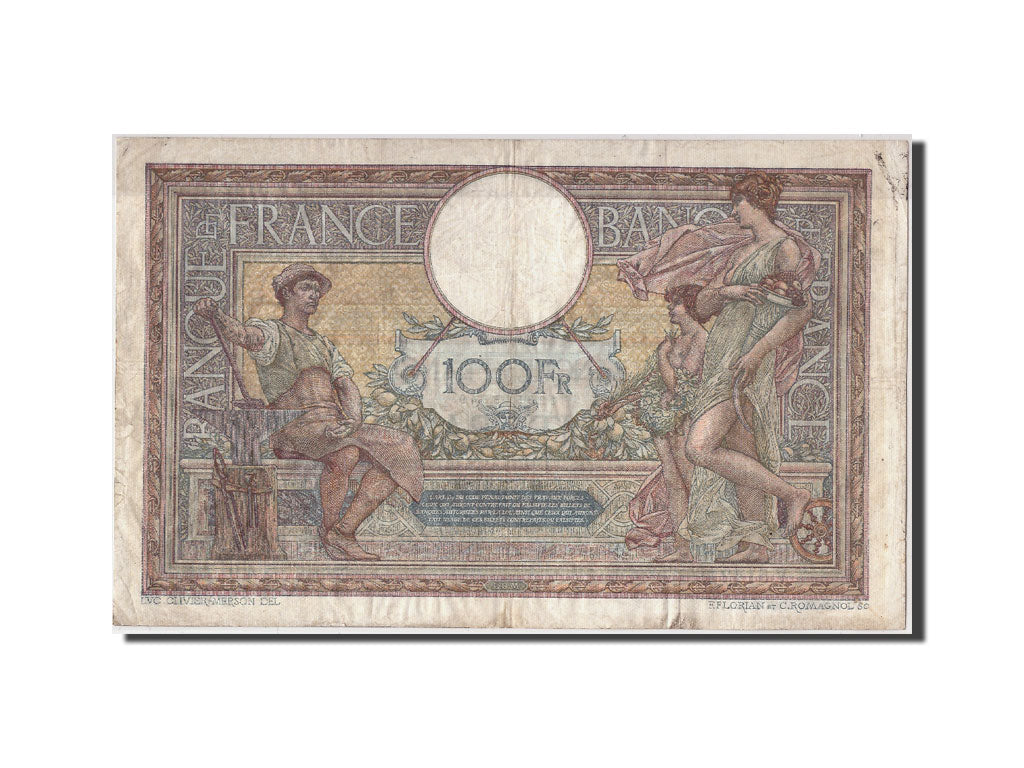Francia, 100 Francs, 100 F 1908-1939 ''Luc Olivier Merson'', 1918, KM:71a, 19...