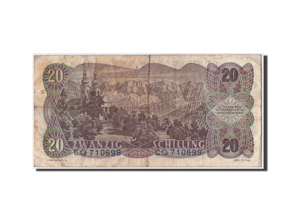 Austria, 20 Schilling, 1956, 1956-07-02, KM:136a, VF(20-25)