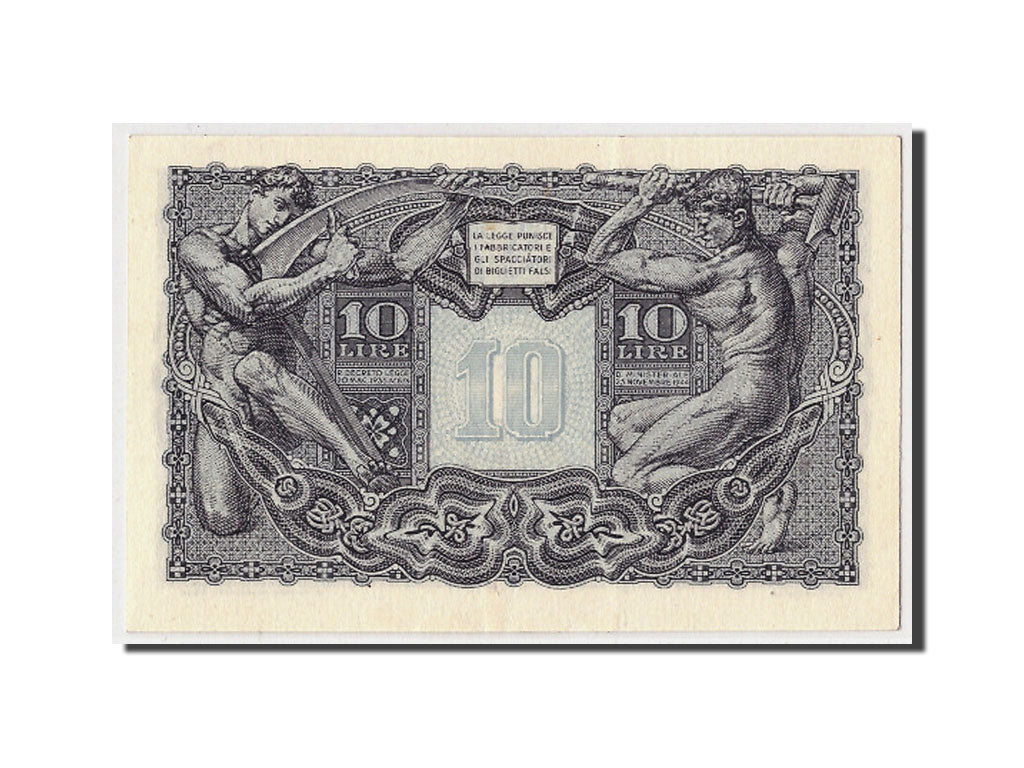 Italy, 10 Lire, 1944, KM:32c, 1944-11-23, UNC(65-70)