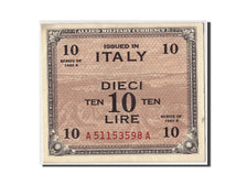 Billet, Italie, 10 Lire, 1943A, Undated, KM:M19a, SPL