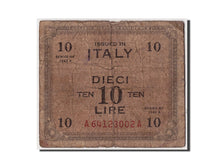 Italie, 10 Lire, 1943A, KM:M19a, Undated, B
